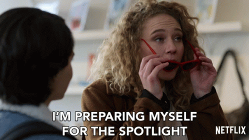 Preparing Myself For The Spotlight GIF