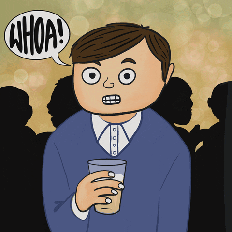 Preppy Man Party Reaction GIF