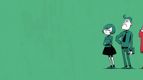 Preppy Woman Fit In GIF