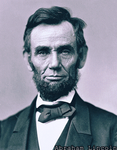 President Abraham Lincoln Vector Art GIF