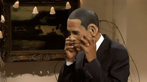 President Barack Obama Taking Off Mask GIF