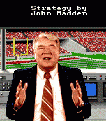 President Donald Trump Animation Strategy By John Madden GIF