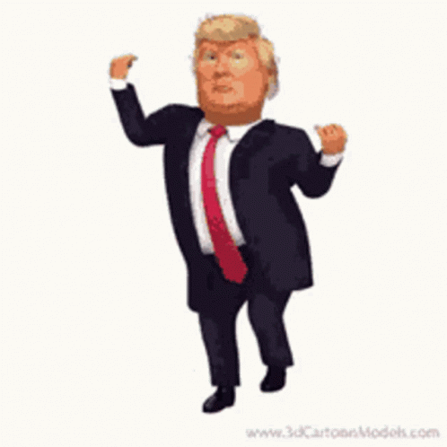 President Donald Trump Dancing Animation GIF