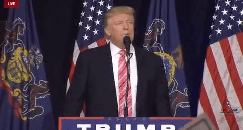 President Donald Trump Wrong Dancing During Speech GIF