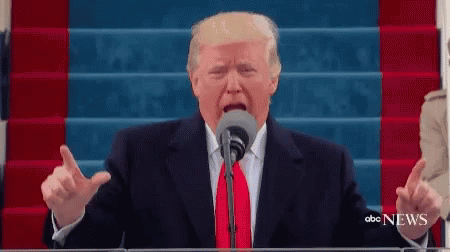 President Donald Trump Wrong Pointing Two Fingers Up GIF