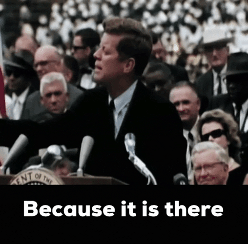 President John F. Kennedy Public Speech GIF
