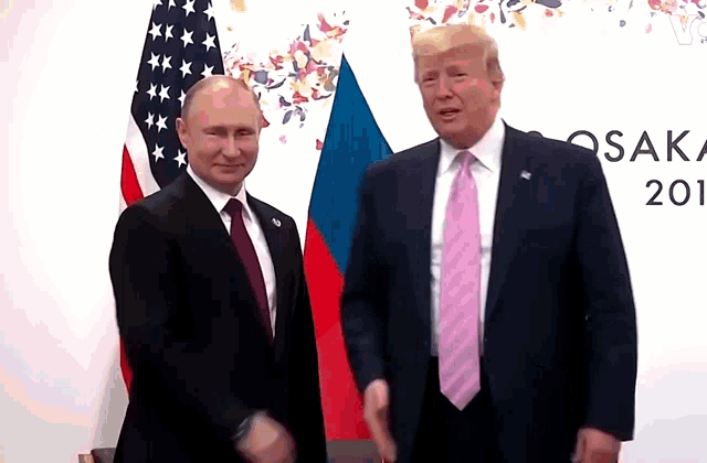 President Vladimir Putin And Donald Trump GIF