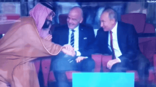 President Vladimir Putin With Two Men GIF