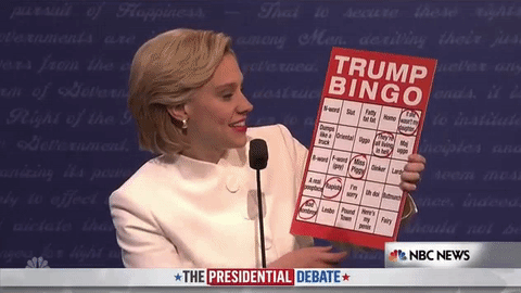 Presidential Debate Trump Bingo GIF