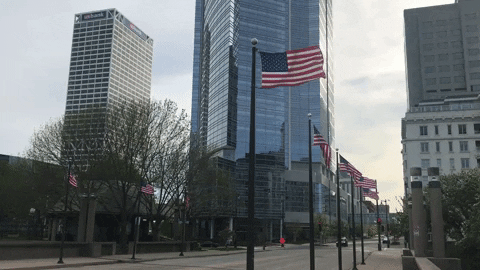 Presidents Day American Flag GIF