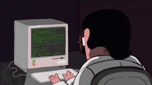 Pretending To Work Coding Animation GIF