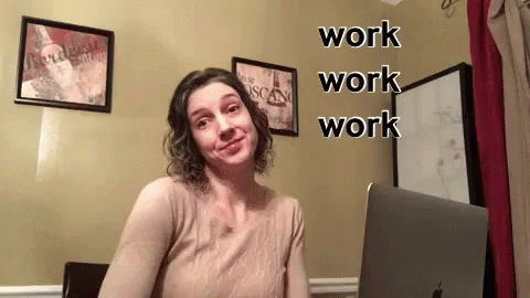 Pretending To Work Work Work GIF
