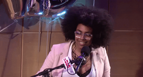 Pretty Afro Haired Celebrity Heben Nigatu Excited GIF