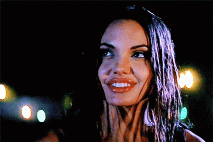 Pretty Angelina Jolie Smile GIF