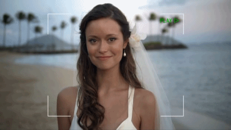 Pretty Bride Smiling GIF