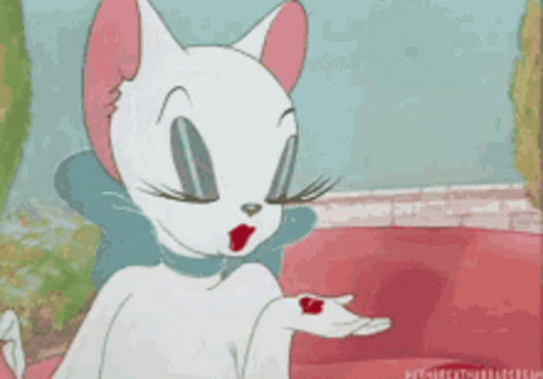 Pretty Cat Kiss Mark Blowing Kisses GIF