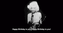 Pretty Classic Marilyn Monroe Singing Happy Birthday GIF