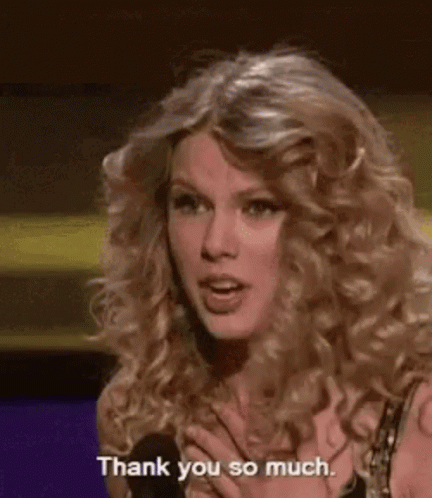 Pretty Curly Hair Of Taylor Swift Meme GIF