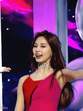 Pretty Dancing Tzuyu In Red Dress GIF