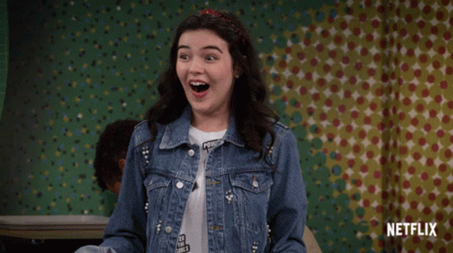 Pretty Girl Is So Excited Meme GIF