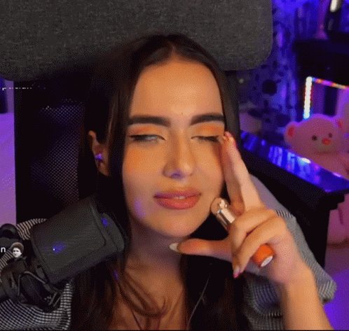 Pretty Girl Rolls Her Eyes GIF