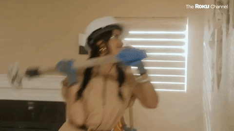 Pretty Girls Building House GIF