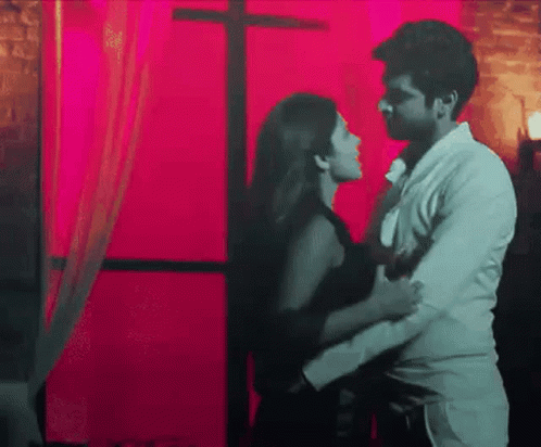 Pretty Indian Couple Romantic Hug GIF