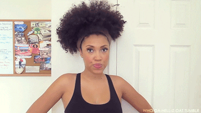 Pretty Lady Afro Hair Wash Day GIF