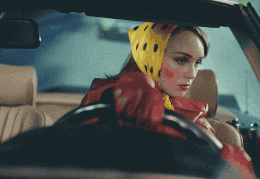 Pretty Lady Driving Crazy GIF