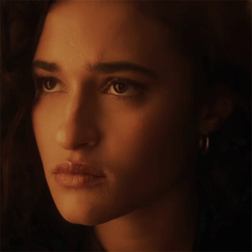 Pretty Lady Slow Motion Look Up GIF