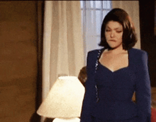 Pretty Latina Dramatic Exit GIF