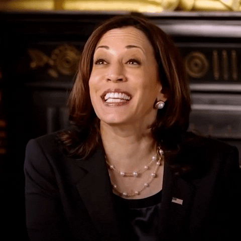 Pretty Laughing Kamala Laugh GIF