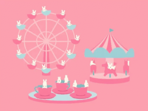 Pretty Pink Merry Go Round GIF