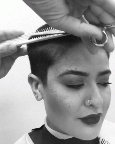 Pretty Short Haircut GIF