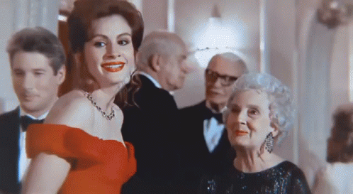 Pretty Woman Julia Roberts Red Dress GIF