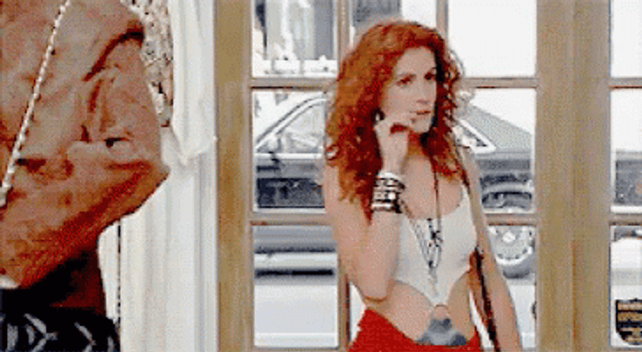 Pretty Woman Julia Roberts Finger Bite GIF