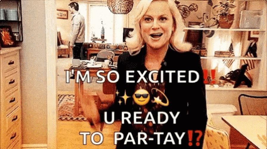 Pretty Woman So Excited You Ready To Party GIF