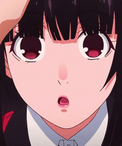 Pretty Yumeko Jabami Blushing GIF