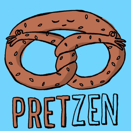Pretzel Illustration Saying Pretzen