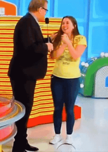 Price Is Right Nervous Girl GIF