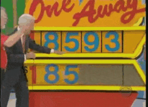 Old Man Contestant In Prince Is Right GIF