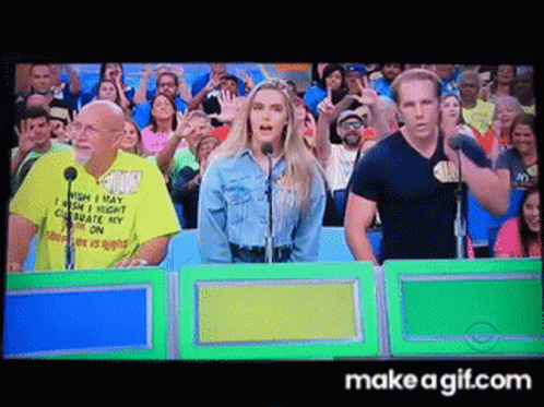 Price Is Right Gamers Answering GIF