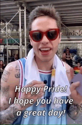 Pride Pete Davidson GIF