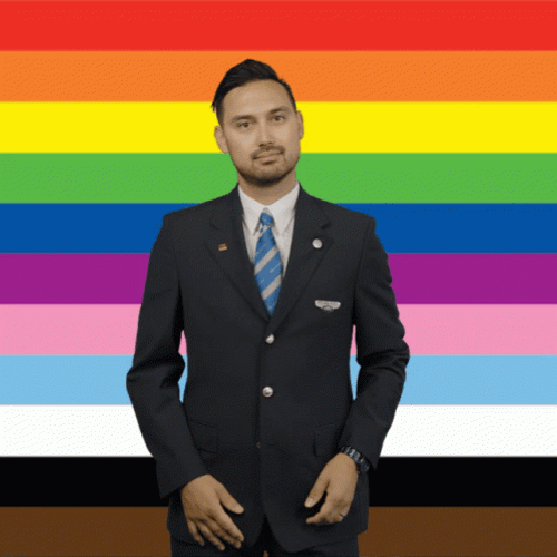 Pride Blazer Man GIF