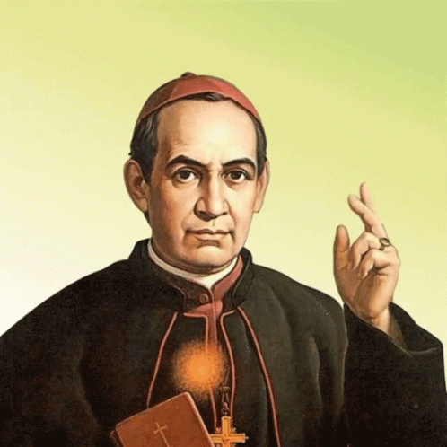 Priest Holding Bible and Cross