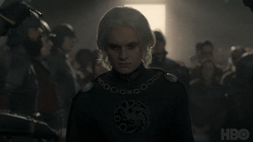 Prince Aegon Targaryen Sword Salute GIF
