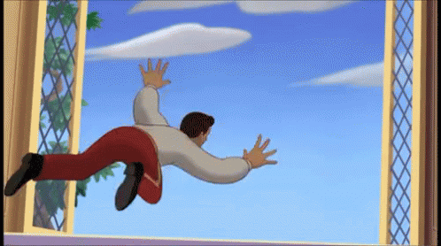 Prince Charming Jump Out Window GIF