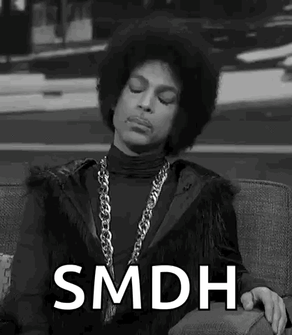 Prince Is Sitting On A Couch In A Black And White Photo With His Eyes Closed . GIF