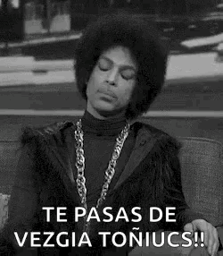 Prince Sitting On Couch Eyes Closed Black And White GIF