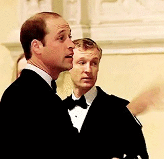 Prince William Hand Wave Funny GIF